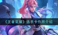 王者荣耀选手卡作用介绍