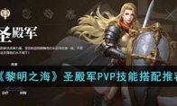 《黎明之海》圣殿军PVP技能搭配推荐
