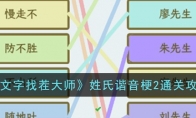 《文字找茬大师》攻略——姓氏谐音梗2通关攻略