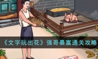 《文字玩出花》攻略——强哥暴富通关攻略