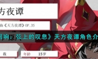 《宿命回响：弦上的叹息》攻略——天方夜谭角色解析