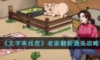 《文字来找茬》攻略——老家翻新通关攻略