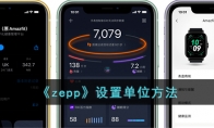 《zepp》攻略——设置单位方法