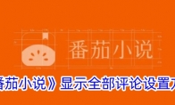 《番茄小说》攻略——显示全部评论设置方法