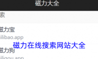 磁力在线搜索网站大全