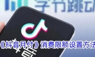 《抖音月付》攻略——消费限额设置方法