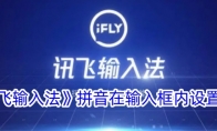 《讯飞输入法》攻略——拼音在输入框内设置方法