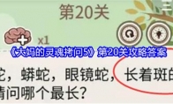 《大妈的灵魂拷问5》攻略——第20关攻略答案