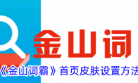 《金山词霸》攻略——首页皮肤设置方法