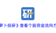 《萝卜投研》攻略——查看个股资金流向方法