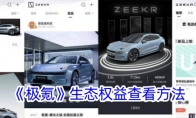《极氪》攻略——生态权益查看方法