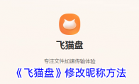 《飞猫盘》攻略——修改昵称方法