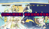 《封神幻想世界》攻略——萌新宠物推荐攻略