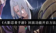 《火影忍者手游》攻略——回放功能开启方法