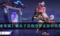 《王者荣耀》攻略——老夫子百相守梦皮肤特效展示