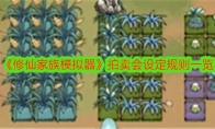 《修仙家族模拟器》攻略——拍卖会设定规则一览