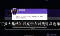 《宝可梦大集结》攻略——月亮伊布对战道具选择建议