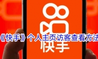 《快手》攻略——个人主页访客查看方法