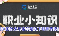 让头顶冒火的针灸形容的是以下哪种传统治疗手段