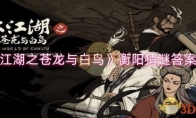《大江湖之苍龙与白鸟》攻略——衡阳猜谜答案分享