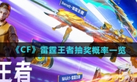 《CF》攻略——雷霆王者抽奖概率一览