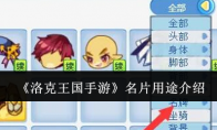《洛克王国手游》攻略——名片用途介绍