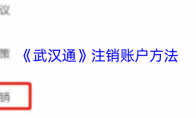 《武汉通》攻略——注销账户方法