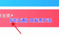 《武汉通》攻略——开发票方法