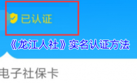 《龙江人社》攻略——实名认证方法