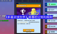 《新星足球世界》攻略——联赛的分组和规则