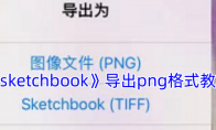 《sketchbook》攻略——导出png格式教程