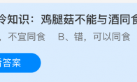 鸡腿菇不能与酒同食吗