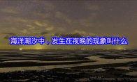 海洋潮汐中，发生在夜晚的现象叫什么