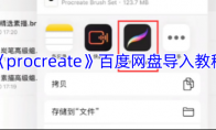 《procreate》攻略——百度网盘导入教程