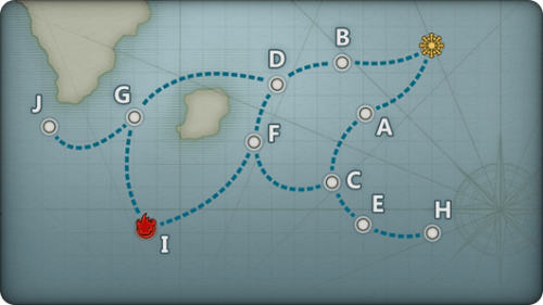 《战舰少女r》西行航线开辟4-1攻略