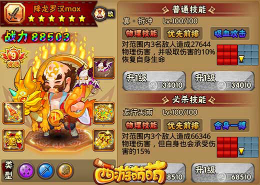 塔人《西游萌萌》十八罗汉之降龙罗汉，伏虎罗汉