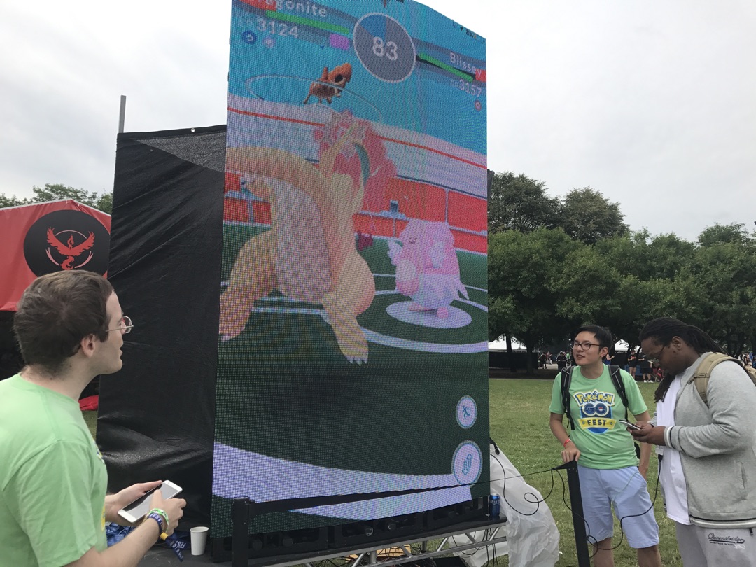 《Pokemon:Go》周年庆现场纪实，观众高呼We cant play!