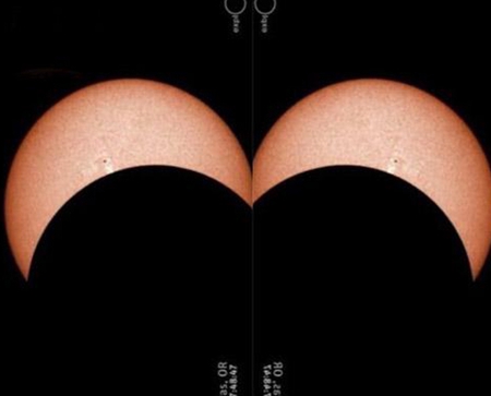 NASA发布日食图片 日轻小说家：像看到了绝对领域