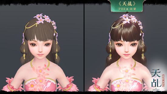 《天乩》手游原创PBR plus技术：缕缕发丝清晰可见