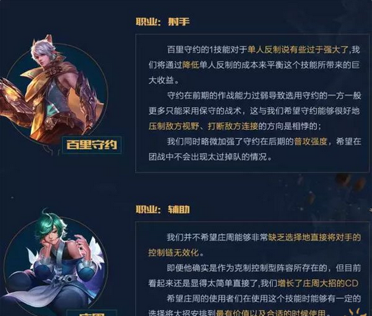 《王者荣耀》s9十大英雄调整报告说明