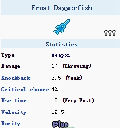 《泰拉瑞亚》手机版霜冻刀鱼介绍