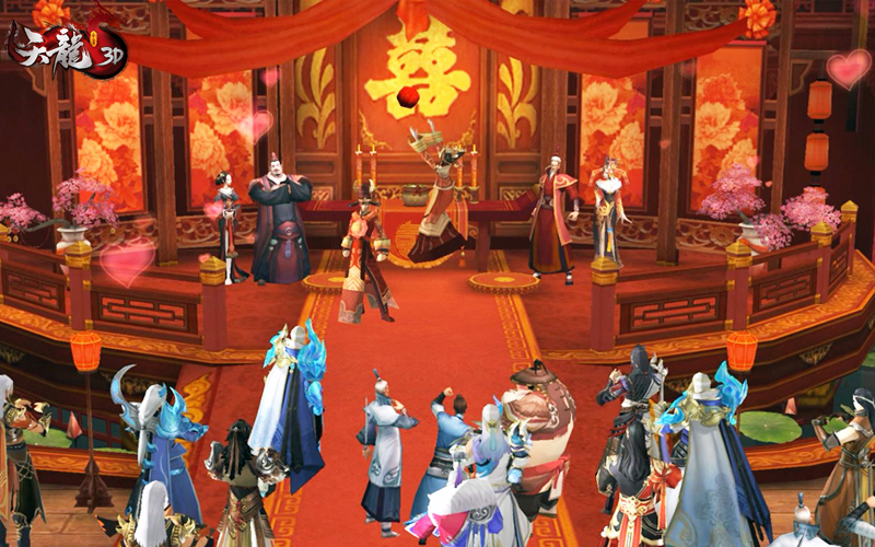 《天龙3D》11月更新前瞻：蜜恋结婚新玩法 桃花运爆棚遇真爱