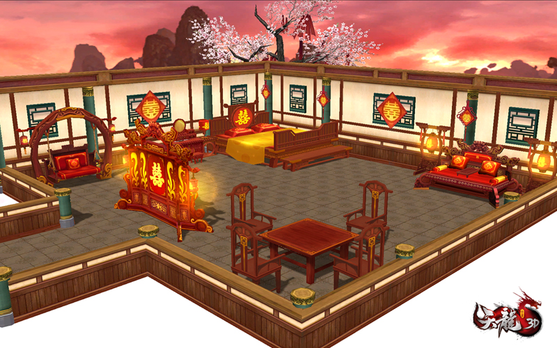 《天龙3D》11月更新前瞻：蜜恋结婚新玩法 桃花运爆棚遇真爱