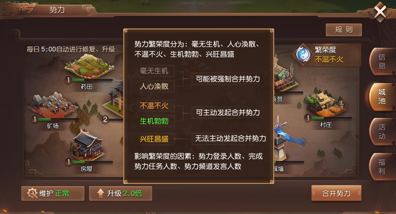 如何立足三国，称霸一方？《三国如龙传》势力系统详解