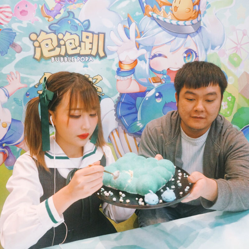 二次元美少女吃播你错过了吗？《泡泡趴》联手矮乐多直播大回顾