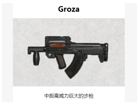 《绝地求生：刺激战场》Groza优缺点分享