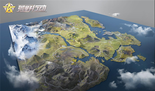 《荒野行动》新地图全景概念图曝光 特色场景星罗棋布尽收眼底