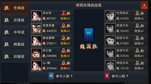 两强相遇智者胜 《血染征袍》国战技巧大神分享