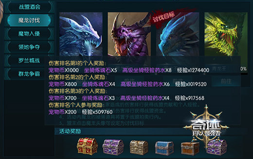 战盟总动员《奇迹:最强者》魔龙讨伐分秒必争