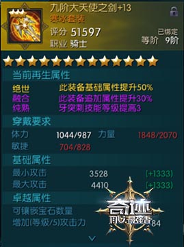 超越传说的存在，《奇迹:最强者》大天使武器